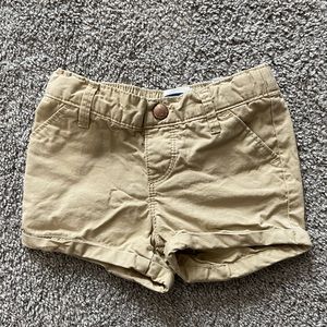 Khaki jean shorts